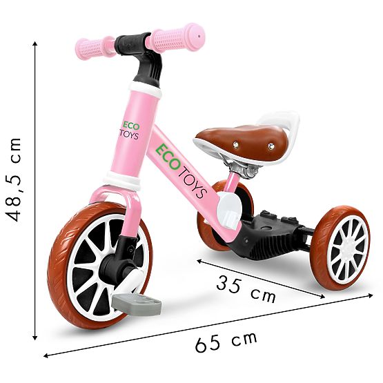 Kinderfahrrad Ellie 3in1 - rosa