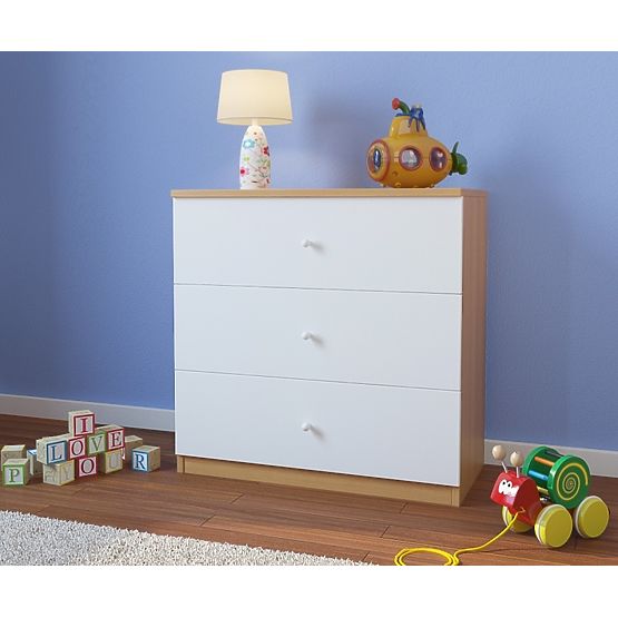 Kinderkommode Ourbaby - buche/weiß