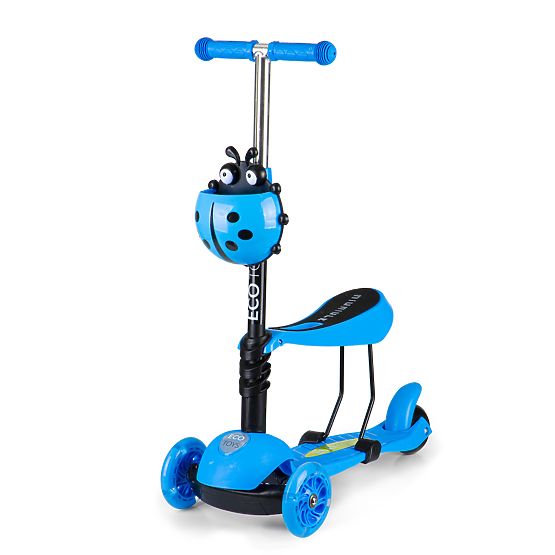 Kinderroller und Türsteher Marienkäfer - blau