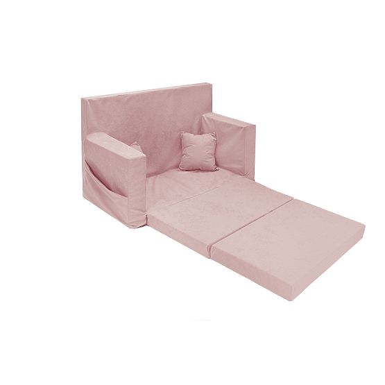 Kinderschlafsofa Classic - Puderrosa