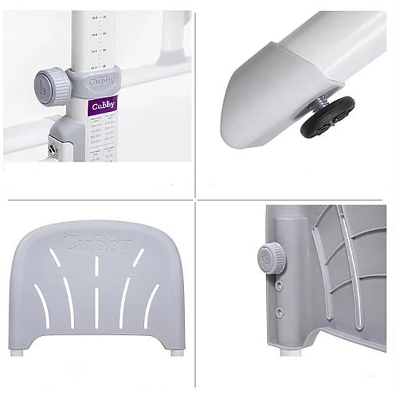 Kinderschreibtisch + Stuhl CUBBY LUPIN - grau