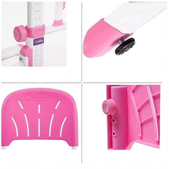 Kinderschreibtisch + Stuhl CUBBY LUPIN - rosa