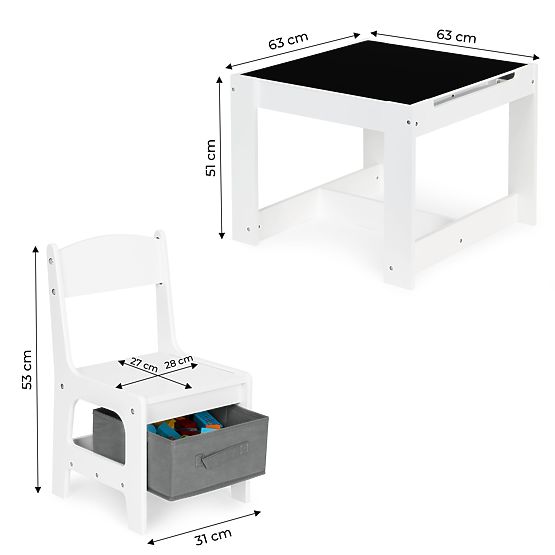 Kinderset Holztisch und Stühle ECOTOYS