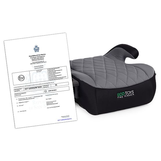 Kindersitzerhöhung i-SIZE Höhe 125-150 cm mit Getränkehalter ECOTOYS