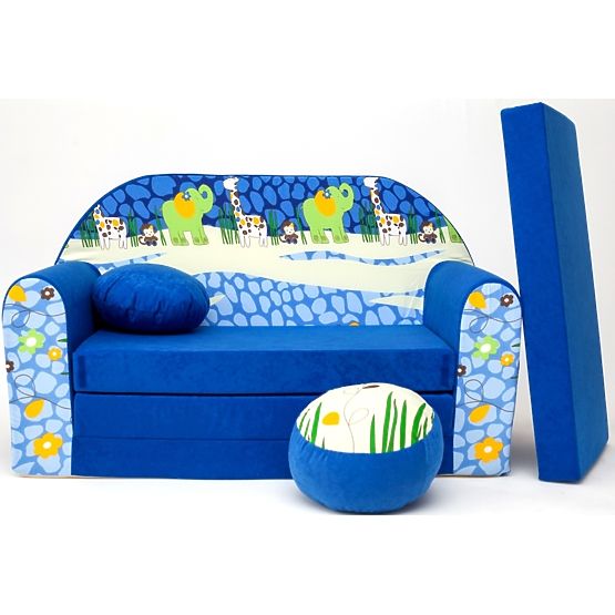 Kindersofa Blue Jungle 2