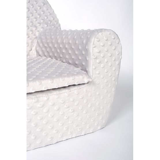 Kindersofa Minky - grau