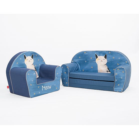 Kindersofa - Schlafendes Kätzchen