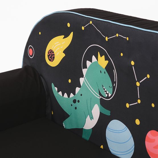 Kindersofa - Weltraum-Dinosaurier