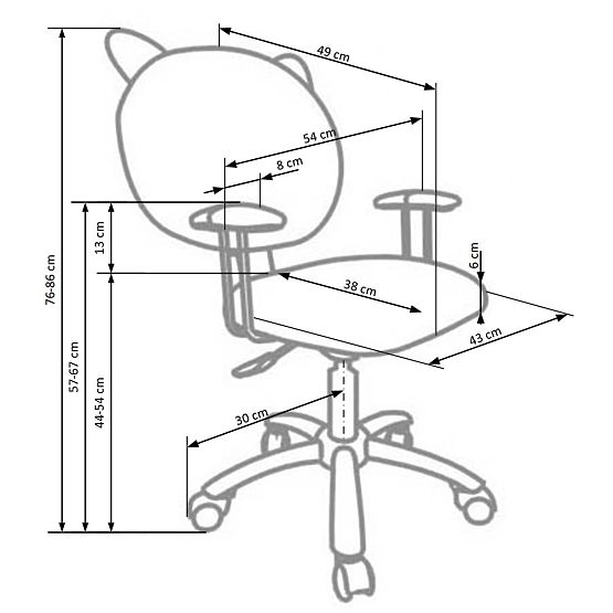 Kinderstuhl Kitty - rosa