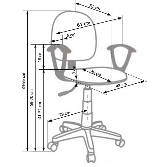Kinderstuhl Darian - Grau