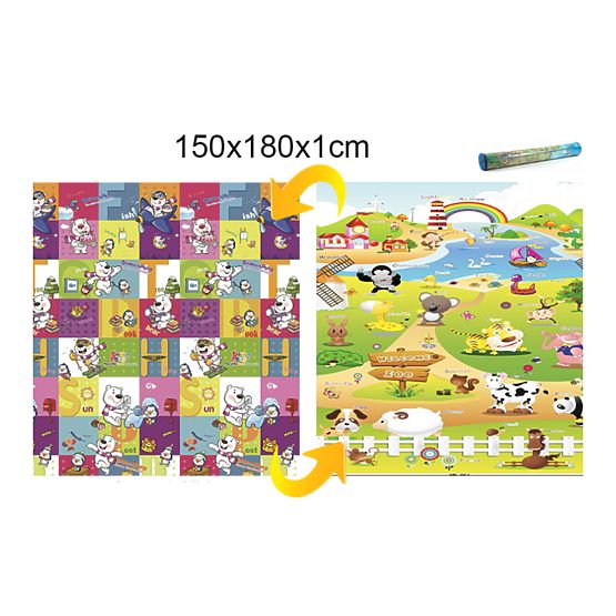 Kinderteppich Bärchen + Bauernhof - Schaumstoff  