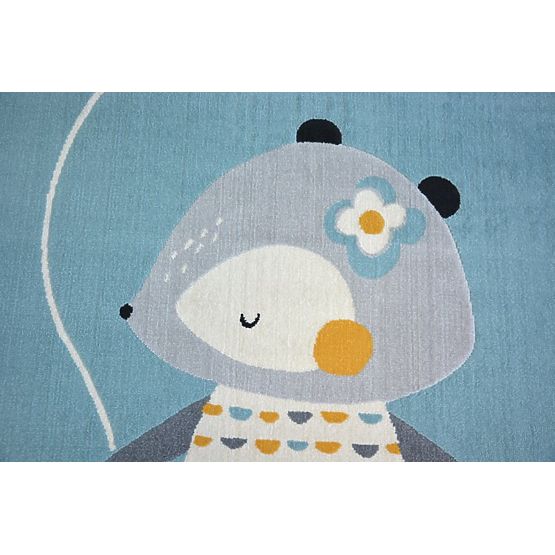 Kinderteppich Maus - blau