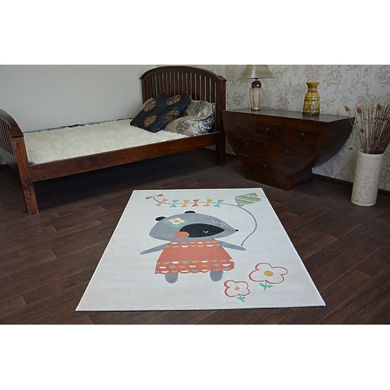 Kinderteppich Maus - Creme