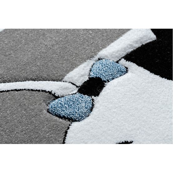 Kinderteppich PETIT - Bulldogge - grauweiß