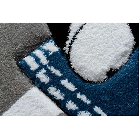 Kinderteppich PETIT - Bulldogge - grauweiß