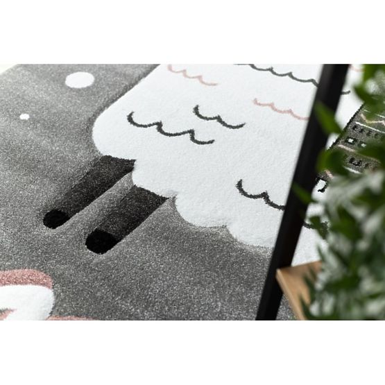 Kinderteppich PETIT - Lama - grau