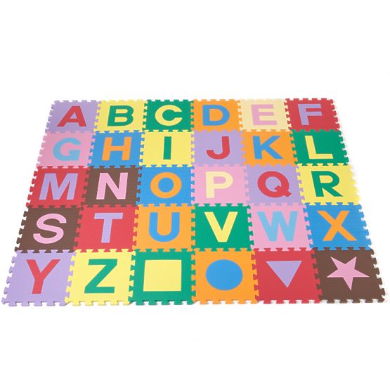 Kinderteppich Puzzle - Alphabet