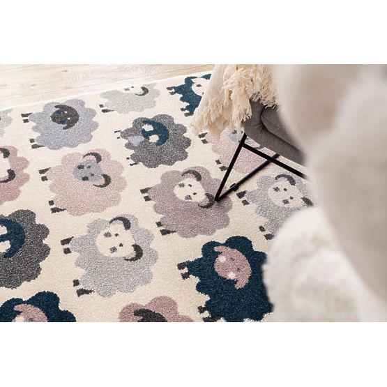 Kinderteppich SCHAFE - creme