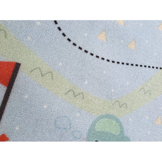 Kinderteppich SCHATZKARTE - blau