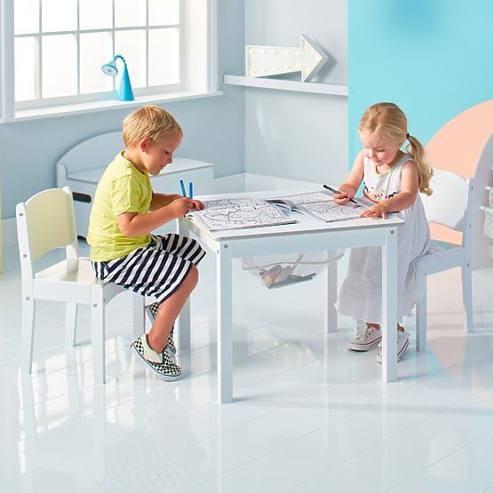 Kindertisch Crafty 2in1 + 2 Stühle 