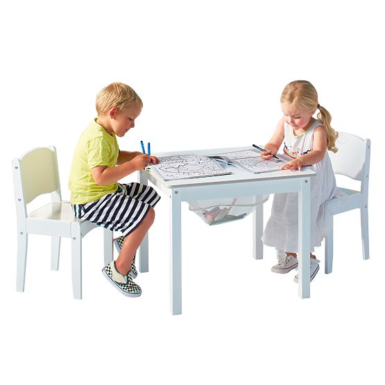 Kindertisch Crafty 2in1 + 2 Stühle 