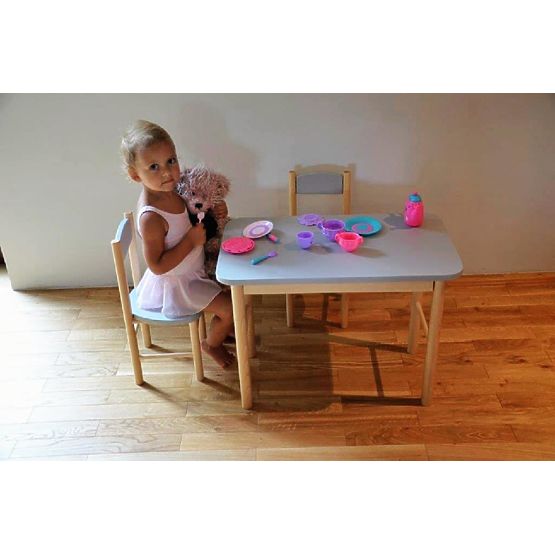 Kindertisch - grau