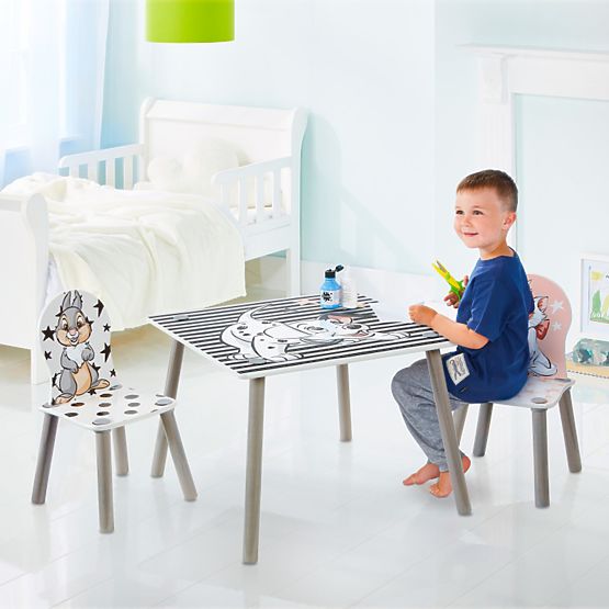 Kindertisch mit Stühlen - Disney-Helden