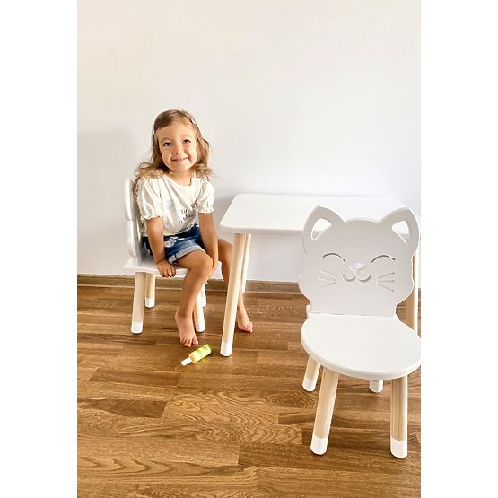 Kindersitzgruppe - Katze - weiß