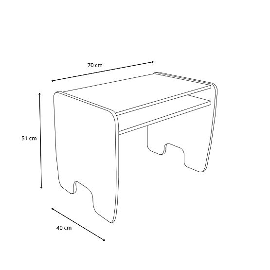 Kindertisch Timi + Stuhl MDF Farbe Weiß