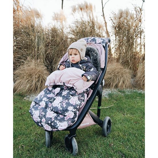 Kindervliesjacke Nachtblumen