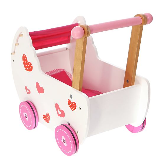 Kinderwagen aus Holz für Puppen