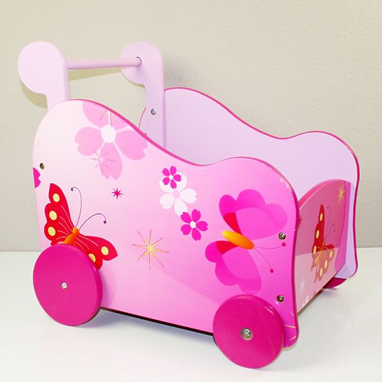 Kinderwagen für Puppen Schmetterlinge