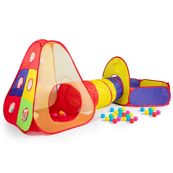 Kinderzelt mit Tunnel und Pool