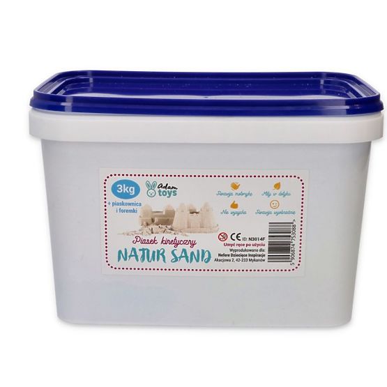 Kinetischer Sand 3 kg mit aufblasbarem Sandkasten und Formen