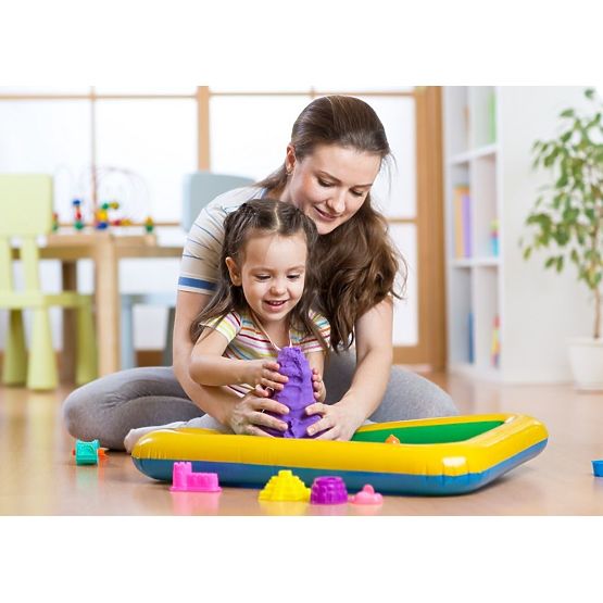 Kinetischer Sand 5 kg mit Sandkasten