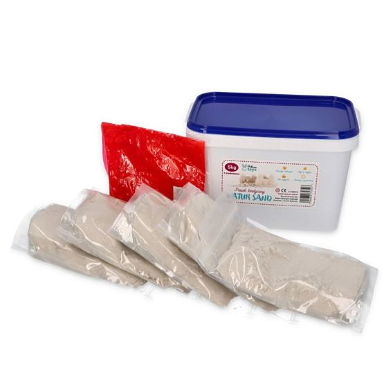 Kinetischer Sand 5 kg mit Sandkasten