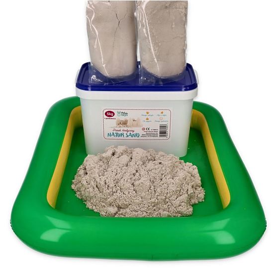 Kinetischer Sand 5 kg mit Sandkasten