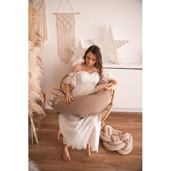 MOON MUSLIN Kissen 260 cm - braun