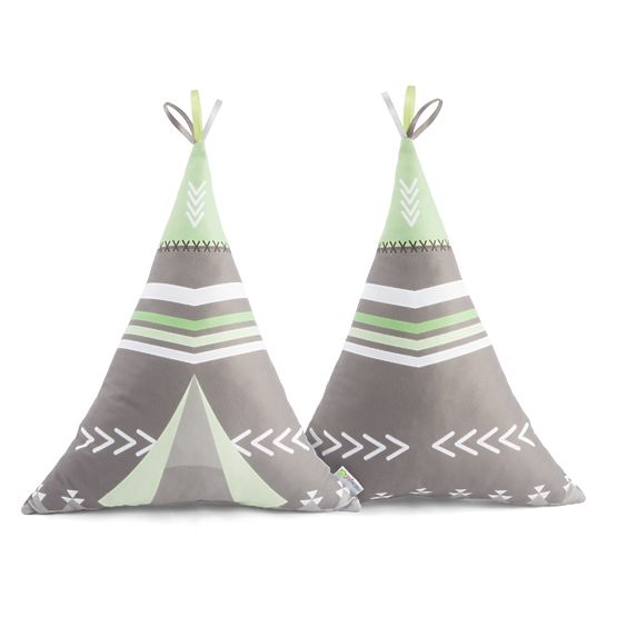 Kissen Tipi - grau