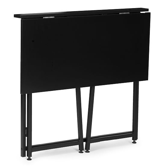 Klappbarer Computertisch 80x45 cm Laptop-Tisch schwarz ModernHome