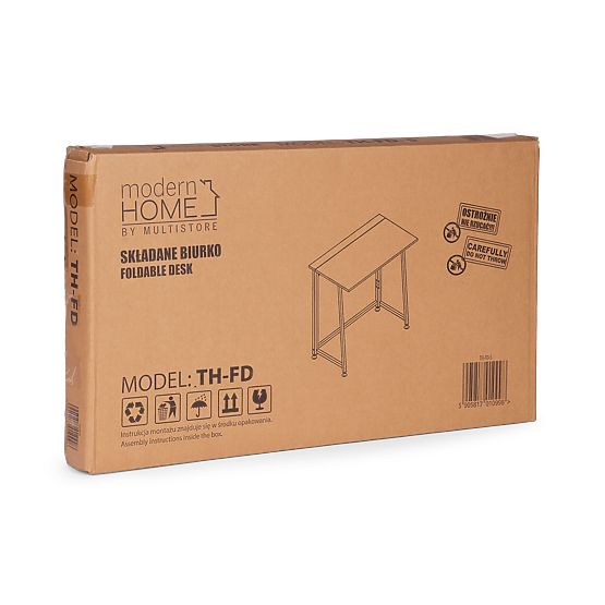 Klappbarer Computertisch 80x45 cm Laptop-Tisch schwarz ModernHome