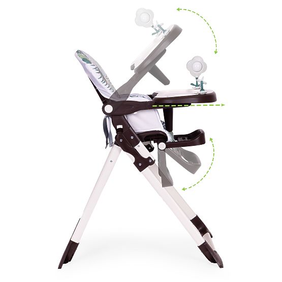 Klappbarer Kinderhochstuhl mit Spielzeug ECOTOYS