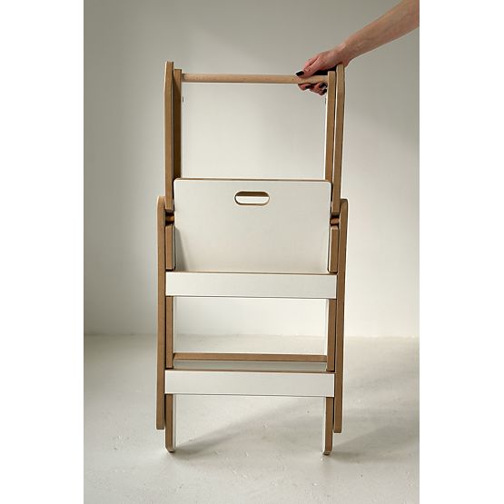 Klappbarer Lernturm - Weiß