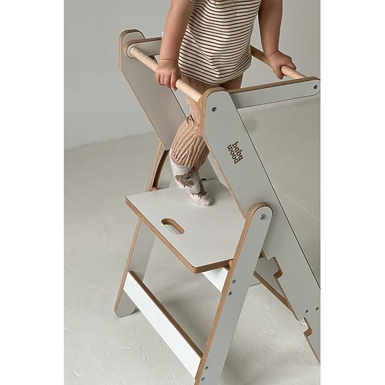 Klappbarer Lernturm - Weiß