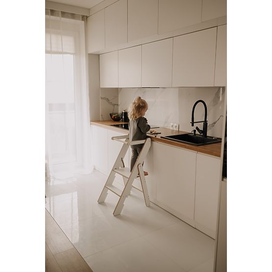 Klappbarer Lernturm - Weiß