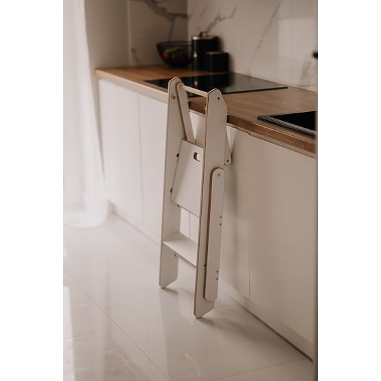 Klappbarer Lernturm - Weiß