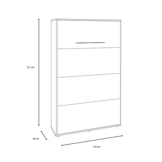 Klappbett KOBI VERTO 120x200 Grau 1 Stk