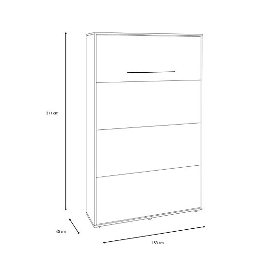 Klappbett KOBI VERTO 140x200 Grau 1 Stk.