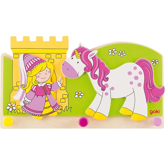 Kleiderhaken Prinzessin und Einhorn