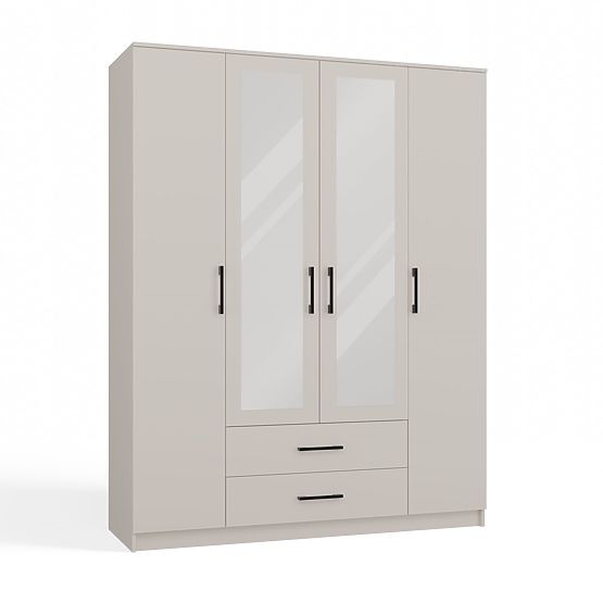 Kleiderschrank Romana 160 X 205 SPIEGEL KASCHMIR BEIGE